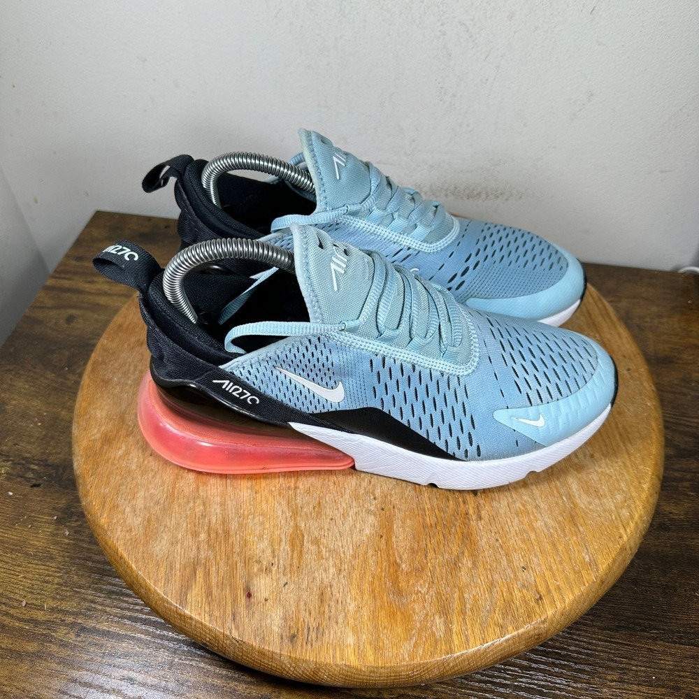 Nike Air Max 270 Womens 8 Ocean Bliss Hot Punch Blue Orange AH6789-400 Running